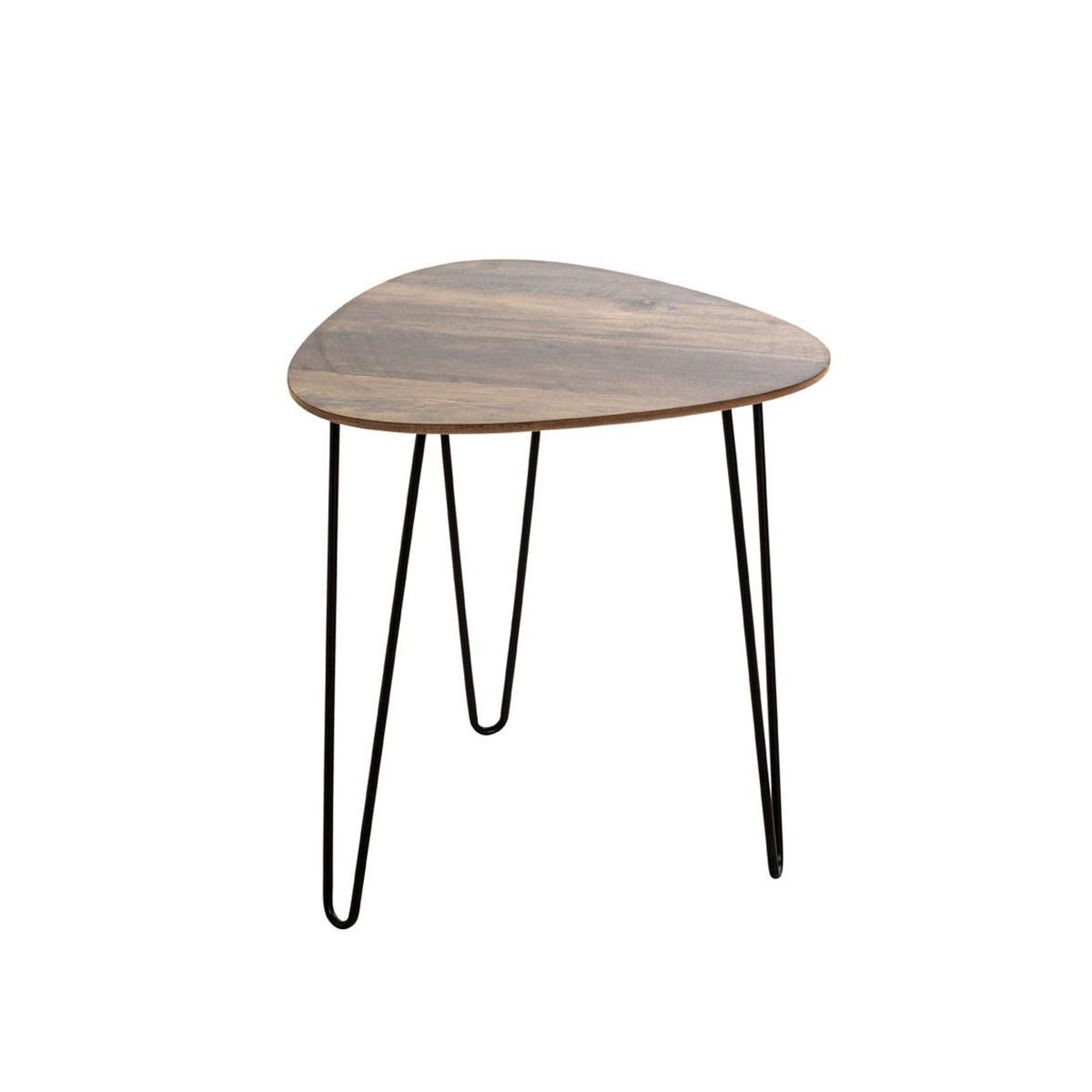 Paris Prix Table d'appoint  lamy  43cm noir & chêne foncé