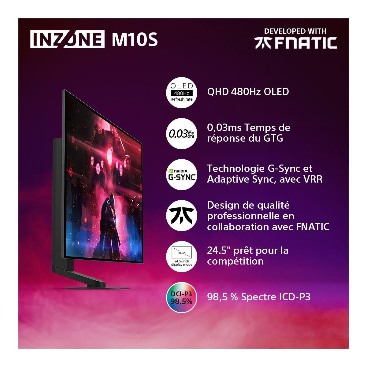 SONY Ecran PC Gamer INZONE M10S 27'' OLED QHD