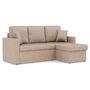 Voir la diapositive 6 : BEST MOBILIER Cyrus - canapé d'angle réversible 4 places - convertible avec coffre - en simili