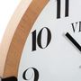 Voir la diapositive 2 : ATMOSPHERA Horloge Murale Silencieuse  Gousset  38cm Naturel