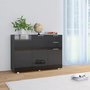 Voir la diapositive 1 : VIDAXL Buffet Noir brillant 107x35x80,5 cm