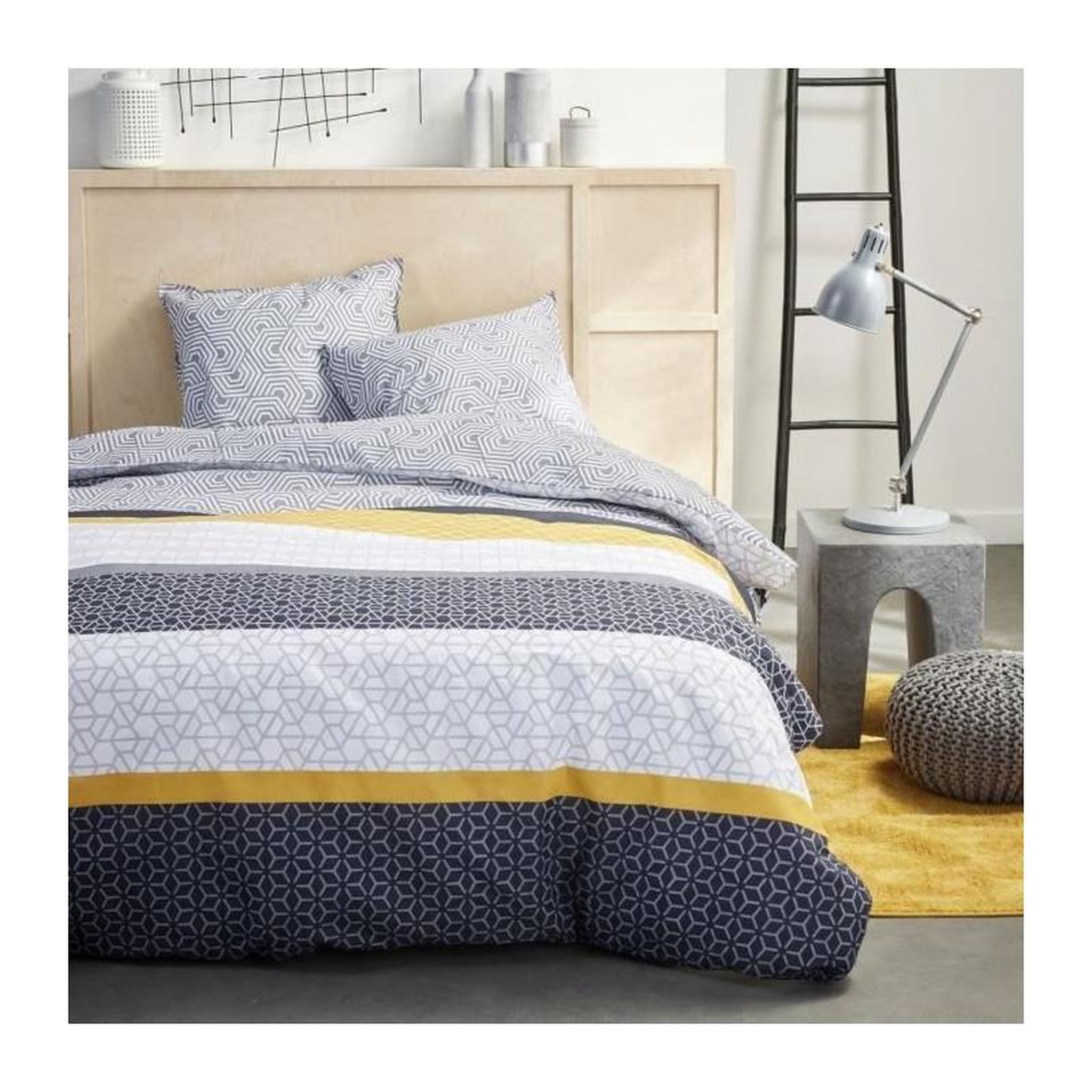 Voir la diapositive 1 : Today Parure de lit 2 personnes - TODAY - Sunshine 16.4 - 220 x 240 cm - 100% Coton imprimé