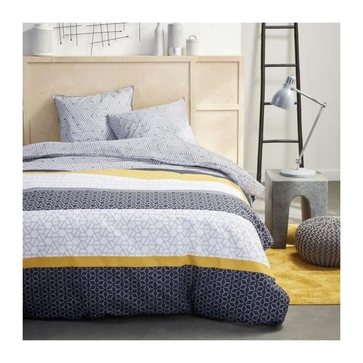 Today Parure de lit 2 personnes - TODAY - Sunshine 16.4 - 220 x 240 cm - 100% Coton imprimé