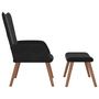 Voir la diapositive 4 : VIDAXL Chaise de relaxation avec repose pied Noir Velours
