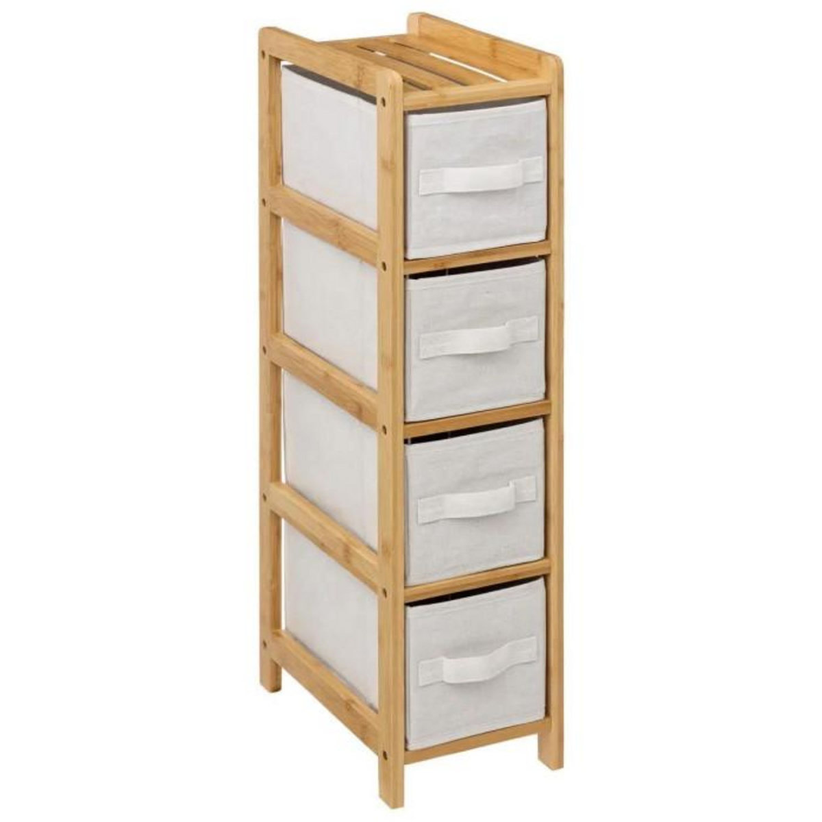 FIVE Étagère 4 Paniers de Rangement  Tidy  78cm Naturel