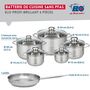 Voir la diapositive 2 : ELO Ensemble de 1 Poêle de cuisson 28 cm et 5 faitouts 12, 14, 16, 20 et 24 cm Elo Profi Brillant