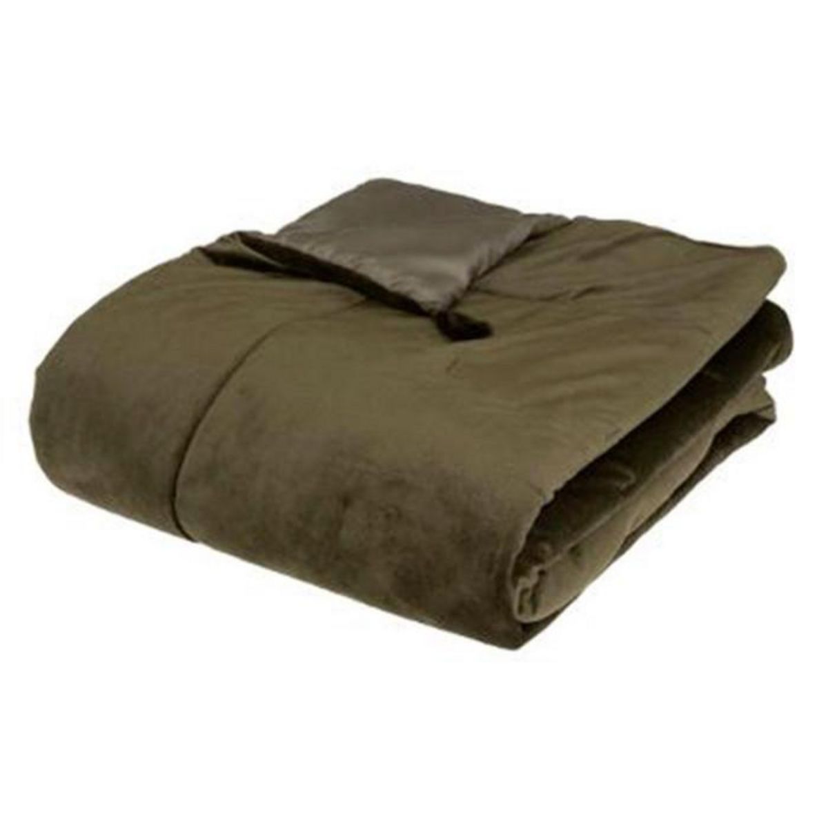 ATMOSPHERA Dessus de Lit Velours  Froz  80x180cm Vert Kaki