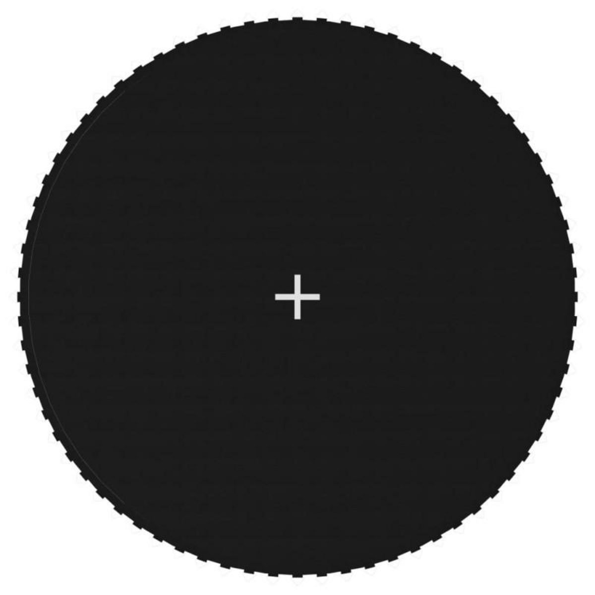 VIDAXL Tapis de saut Tissu Noir pour trampoline rond de 3,96 m