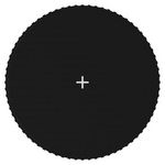 VIDAXL Tapis de saut Tissu Noir pour trampoline rond de 3,96 m