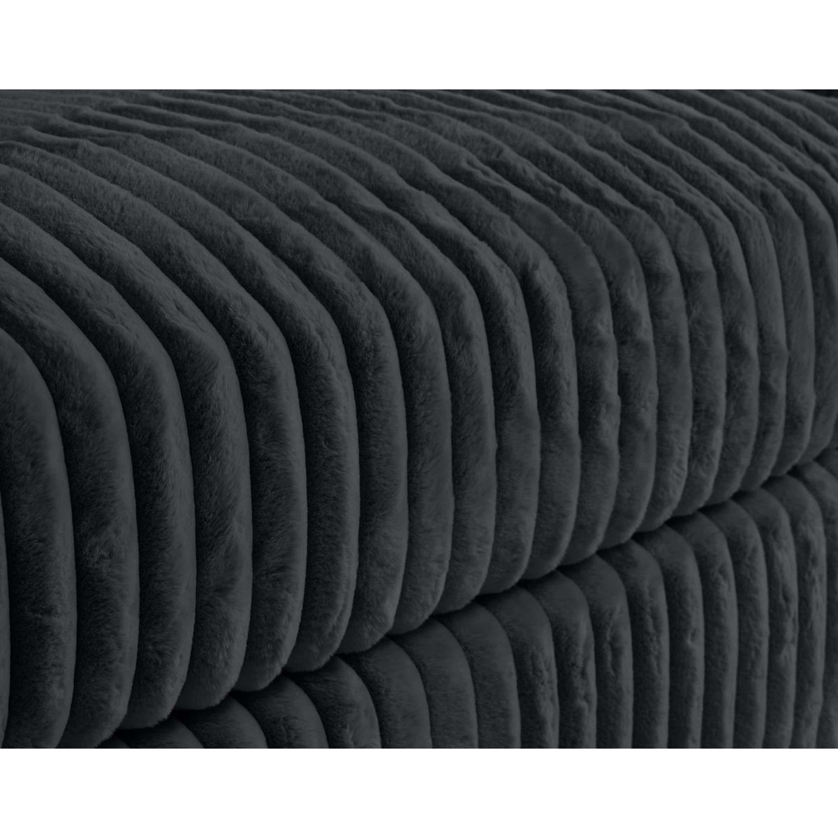 LISA DESIGN Jasper - canapé modulable 3 places - en fausse fourrure côtelée