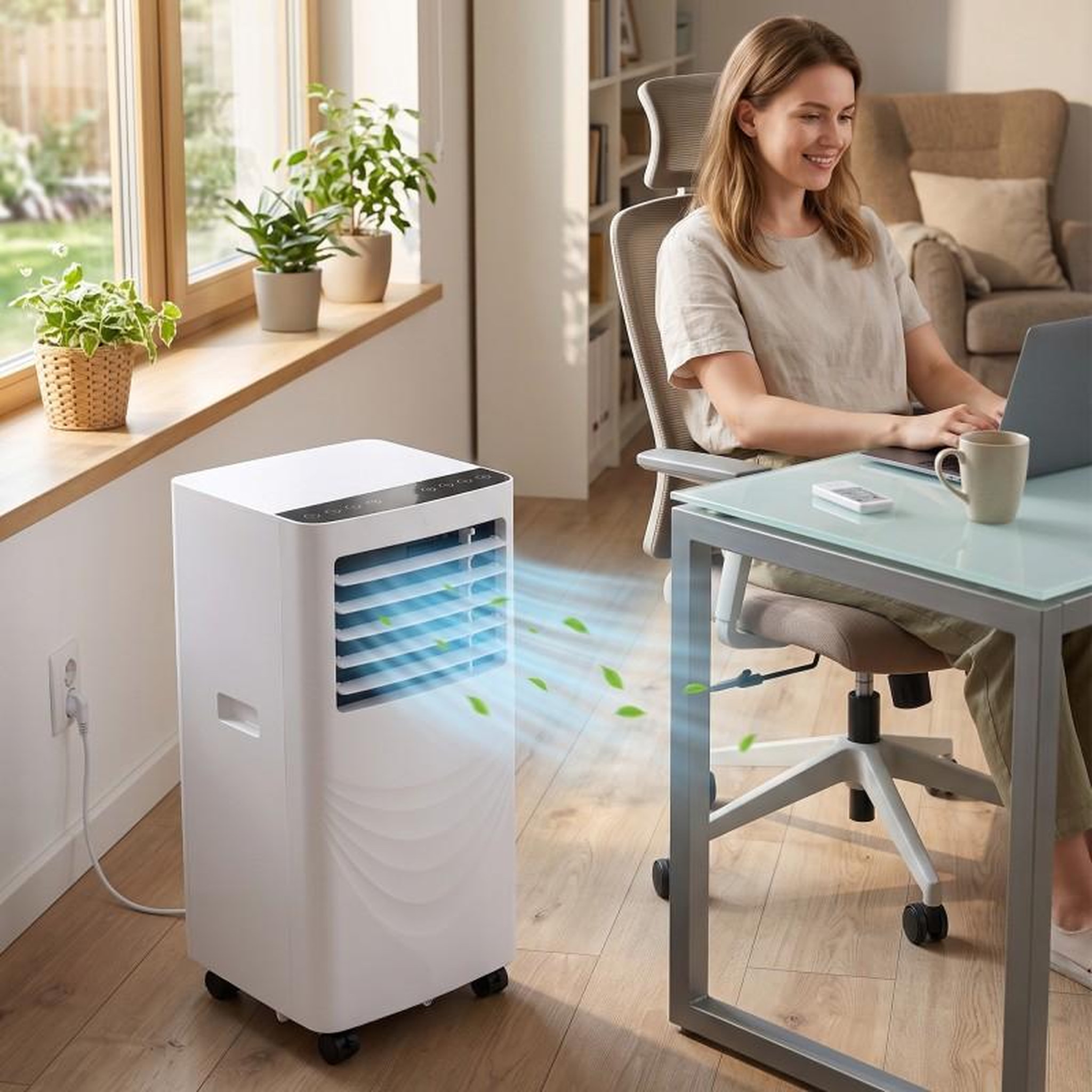 Voir la diapositive 2 : Climatiseur portable réversible 12000 btu - wi-fi