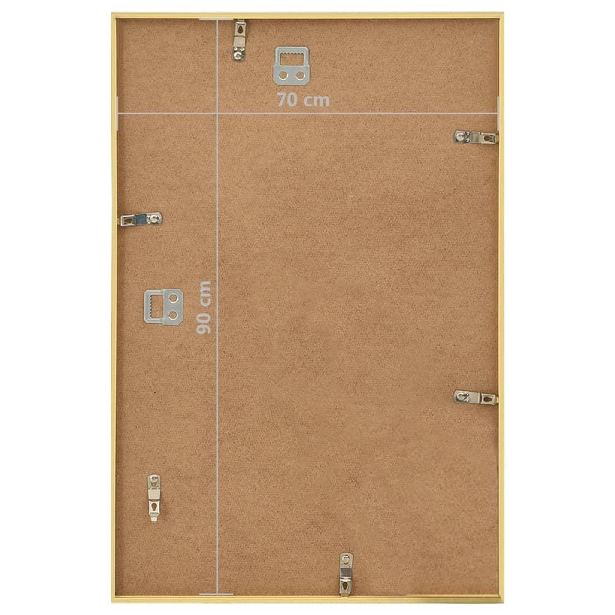 Voir la diapositive 6 : VIDAXL Collage de cadres photo 5 pcs de mur Dore 70x90 cm MDF