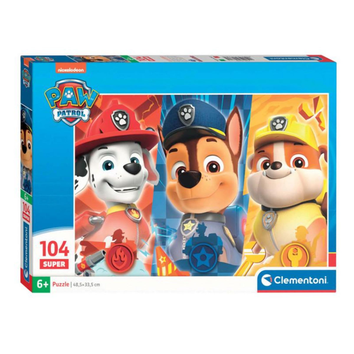 CLEMENTONI Clementoni Jigsaw Puzzle Super Color PAW Patrol Close Up, 104 pcs. 25780