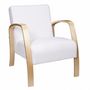Voir la diapositive 2 : Fauteuil  Structutre bois  , tissu polyester BOUCLETTE