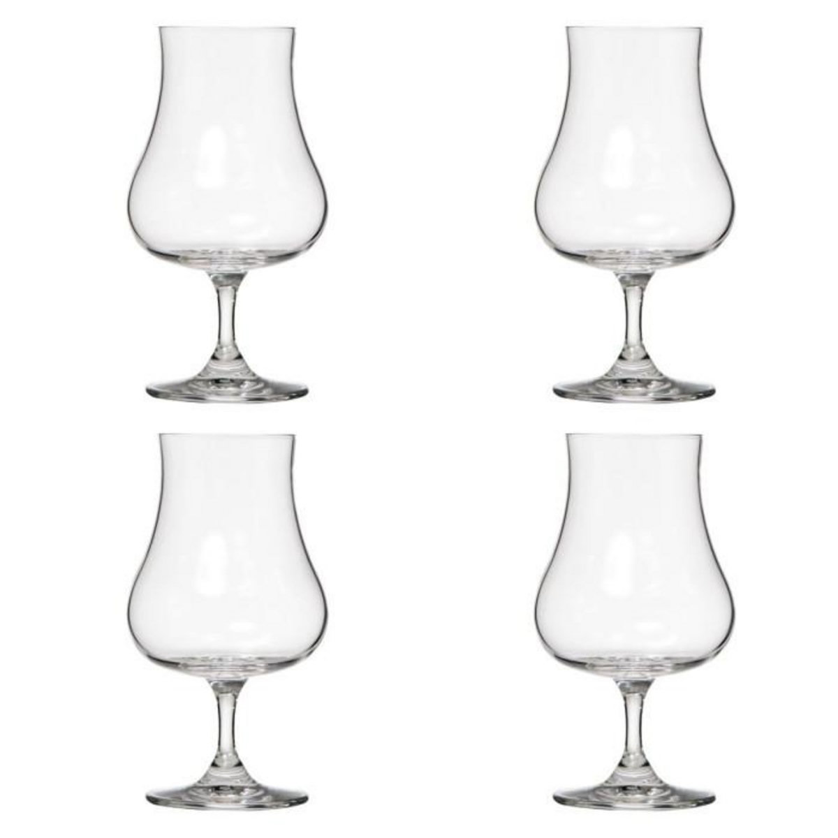 SECRET DE GOURMET Lot de 4 Verres Design  Liqueur  22cl Transparent