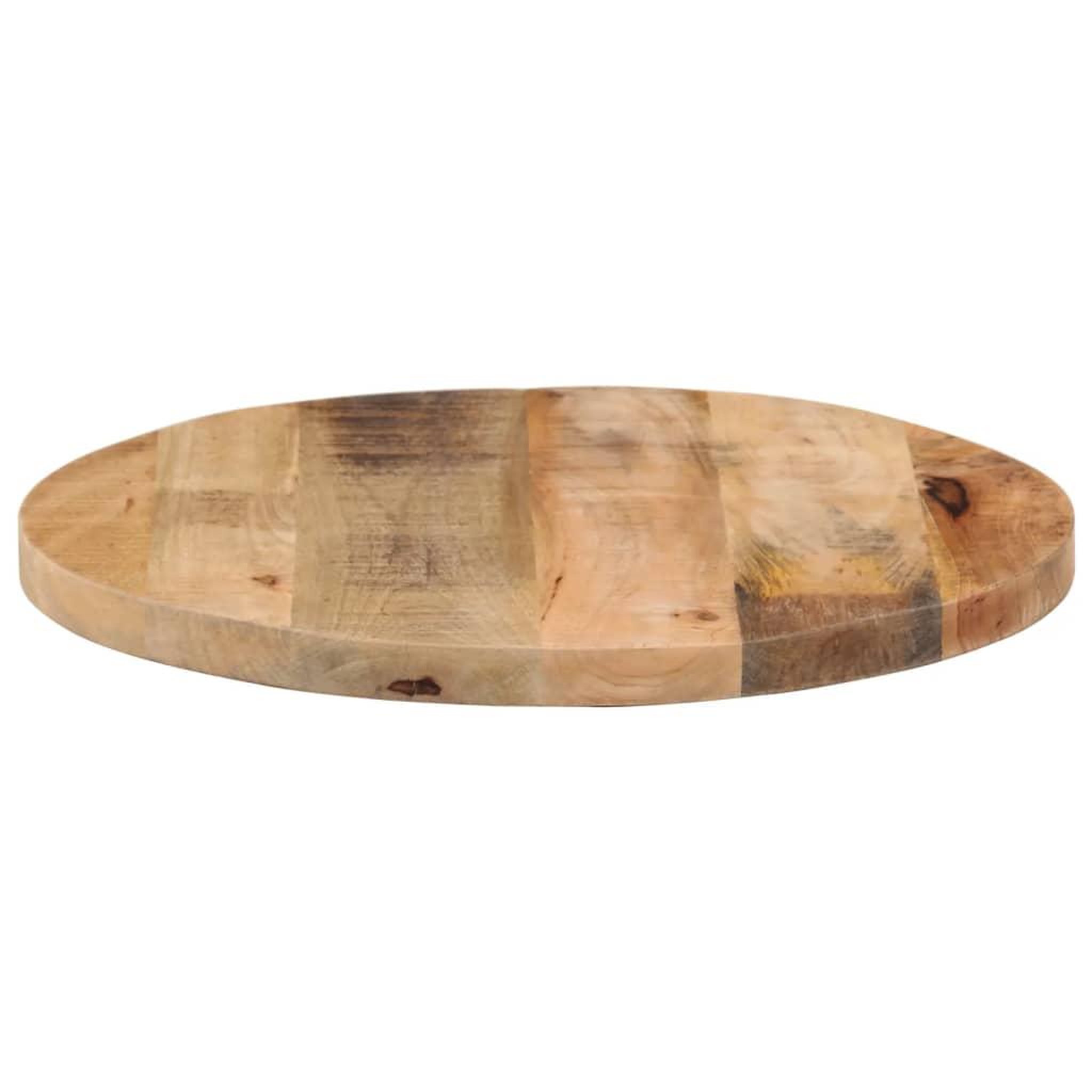 Voir la diapositive 4 : VIDAXL Dessus de table Ø 40x1,5 cm rond bois massif de manguier brut