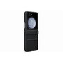 Voir la diapositive 2 : Samsung Coque Z Flip 5 Simili Cuir design Noir