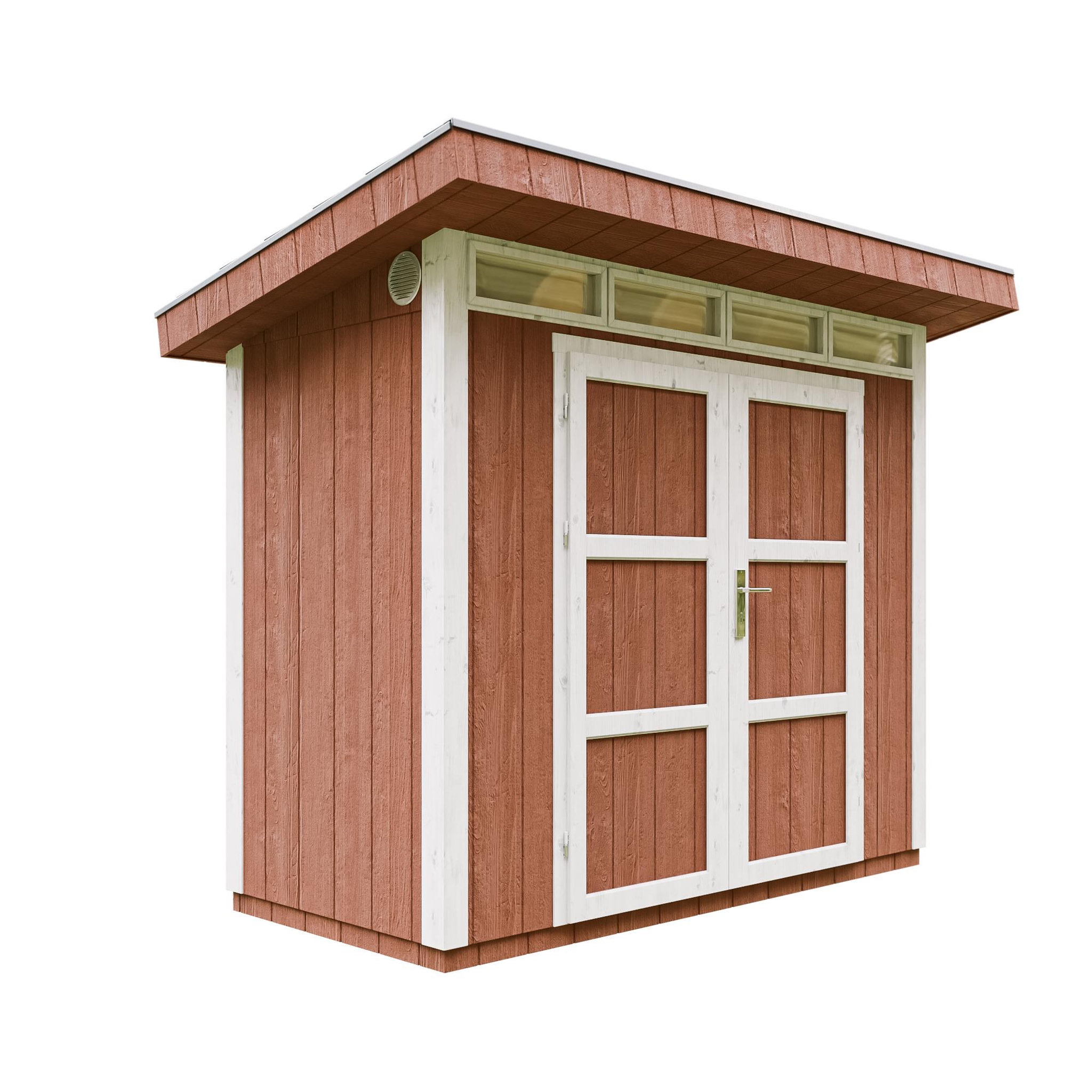 Voir la diapositive 1 : TIMBELA Abri de Jardin Qualité Premium 3m²/L161xL294xH239 cm avec sol, bardeaux bitumineux M901A