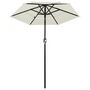Voir la diapositive 2 : VIDAXL Parasol de jardin a 3 niveaux avec mat en aluminium sable 2 m