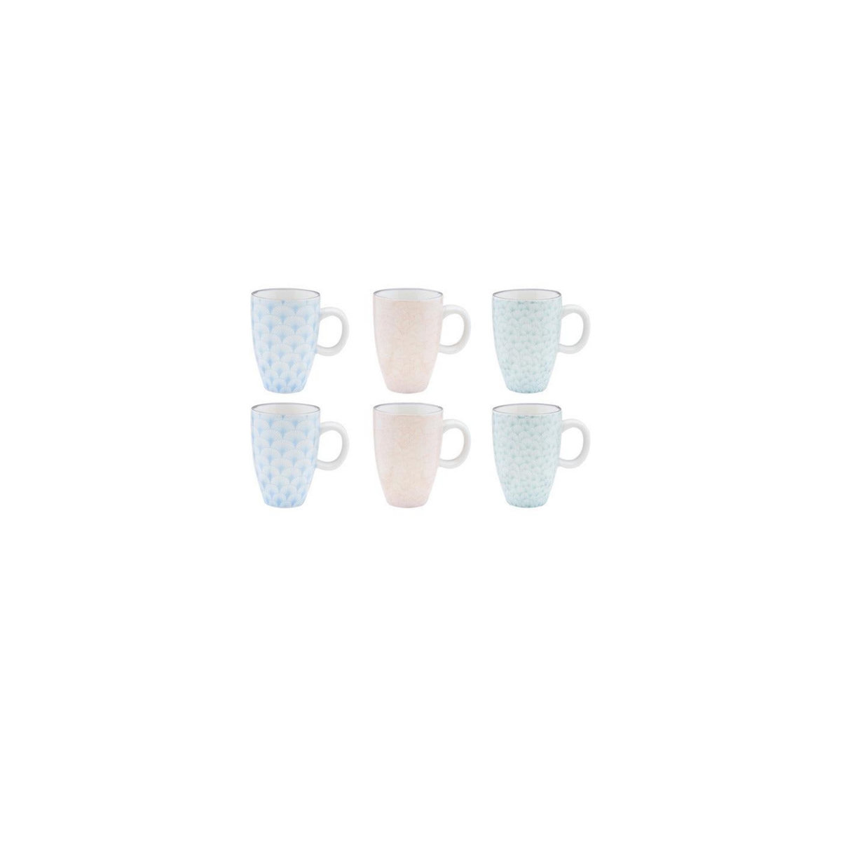 BJORN Tasse PATTERN 9cl - 6 pièces - Pastel