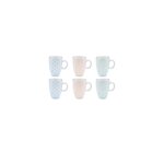 BJORN Tasse PATTERN 9cl - 6 pièces - Pastel