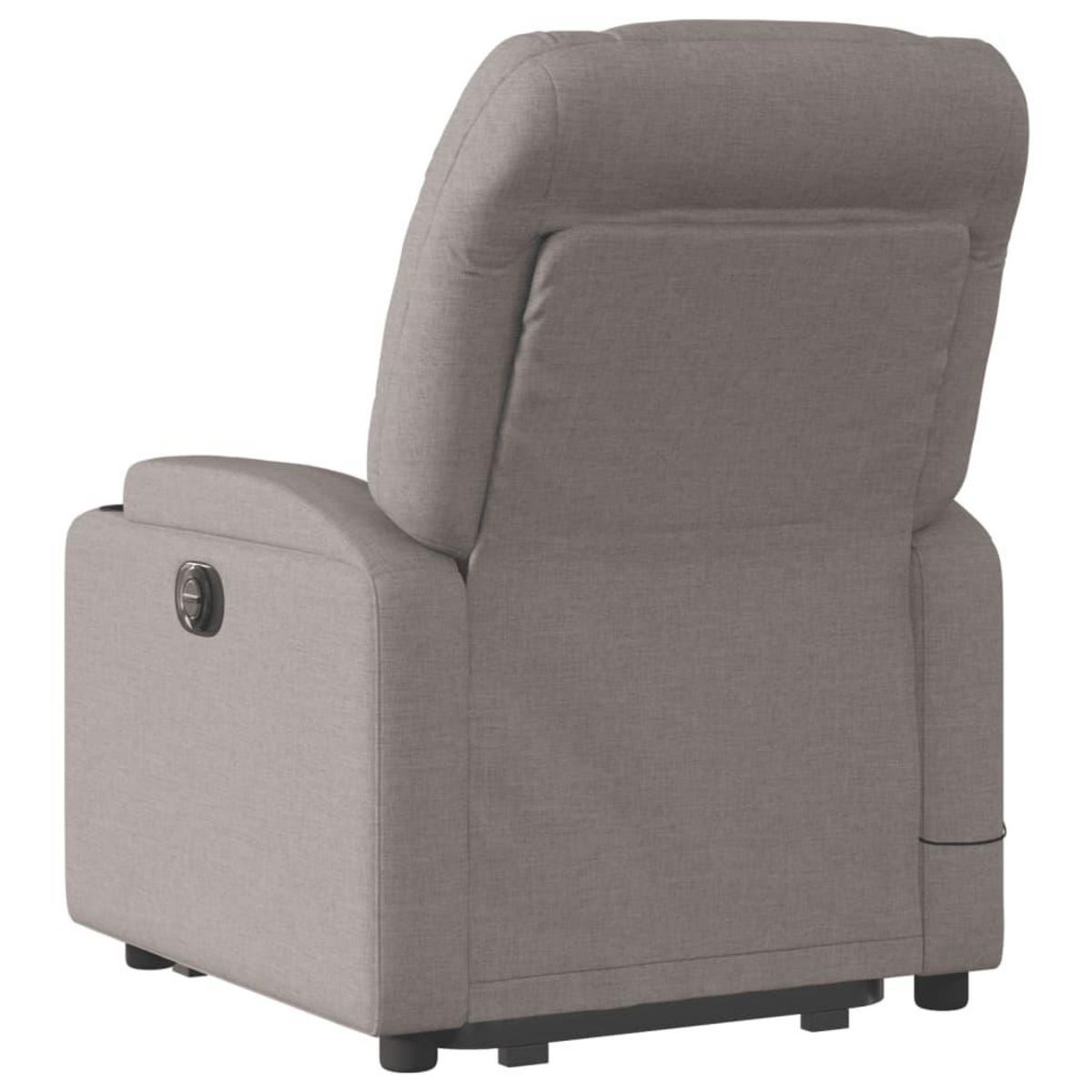 VIDAXL Fauteuil inclinable de massage electrique Taupe Tissu