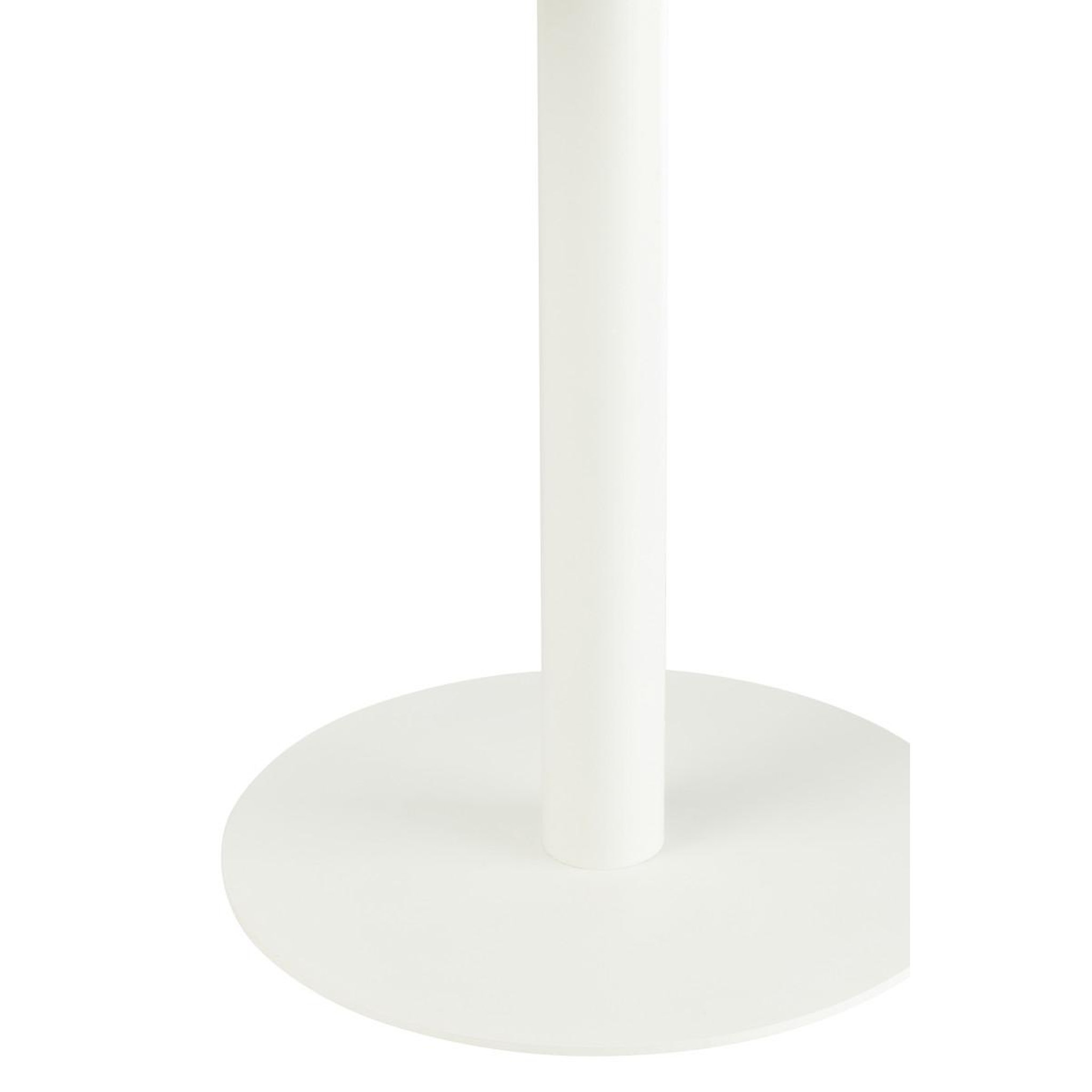 Voir la diapositive 4 : J-LINE Lot de 2 Tables d'Appoint en Métal  Ice  50cm Blanc