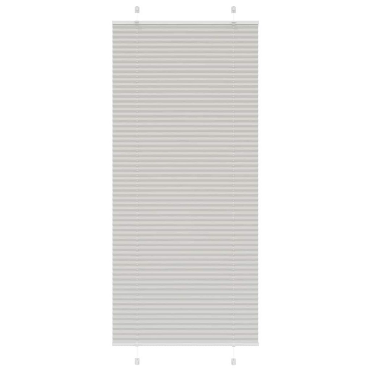 VIDAXL Store plisse gris clair 85x200 cm largeur du tissu 84,4 cm