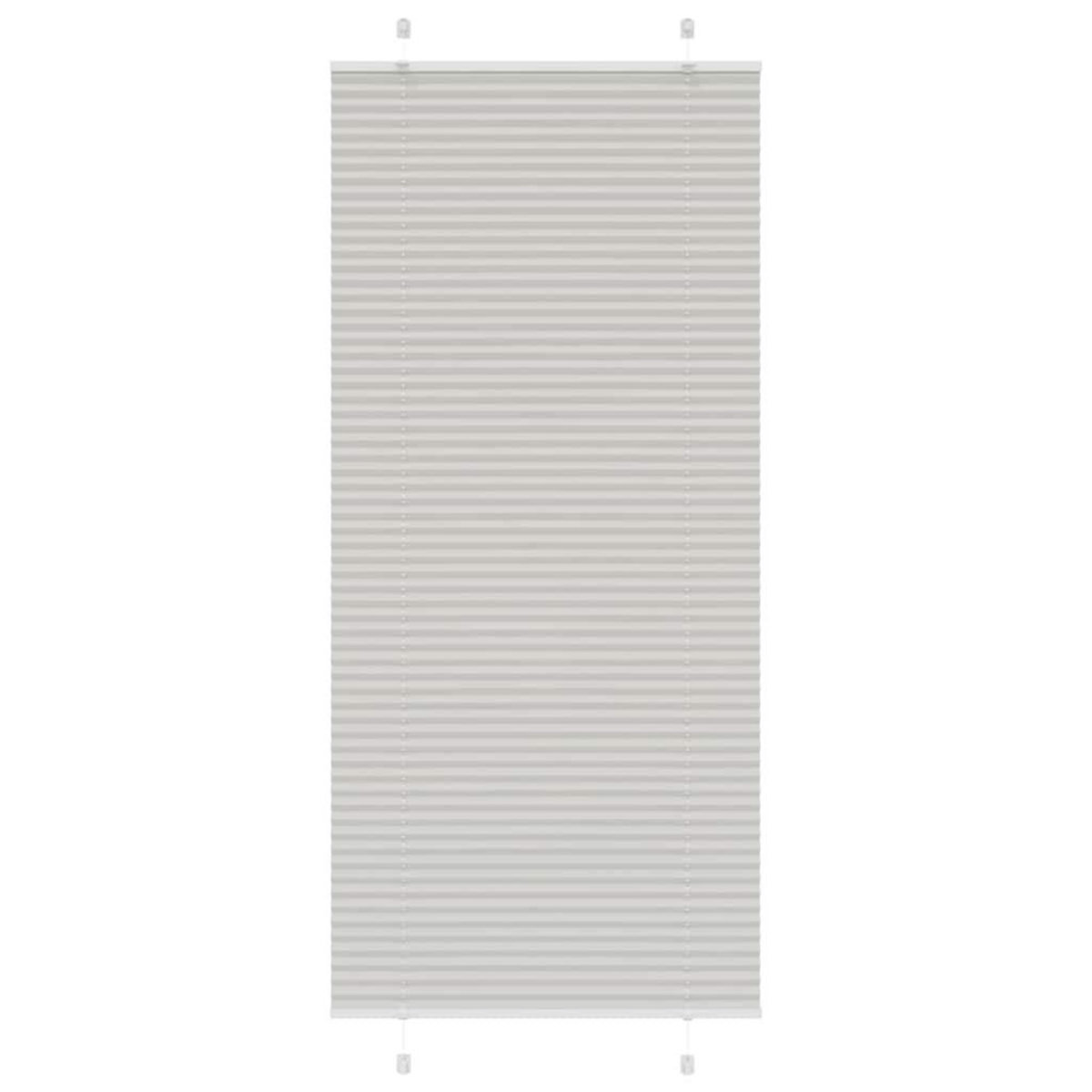 VIDAXL Store plisse gris clair 85x200 cm largeur du tissu 84,4 cm