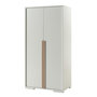 Voir la diapositive 4 : Paris Prix Pack - Lit Enfant, Chevet, Armoire 2 Portes & Bureau  London  Blanc