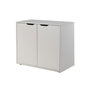 Voir la diapositive 2 : Paris Prix Commode 2 Portes Enfant  Pino  86cm Blanc