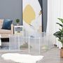 Voir la diapositive 2 : PAWHUT Cage parc enclos modulable petits animaux - dim. 105L x 105l x 45H cm - 12 panneaux résine PP opaque
