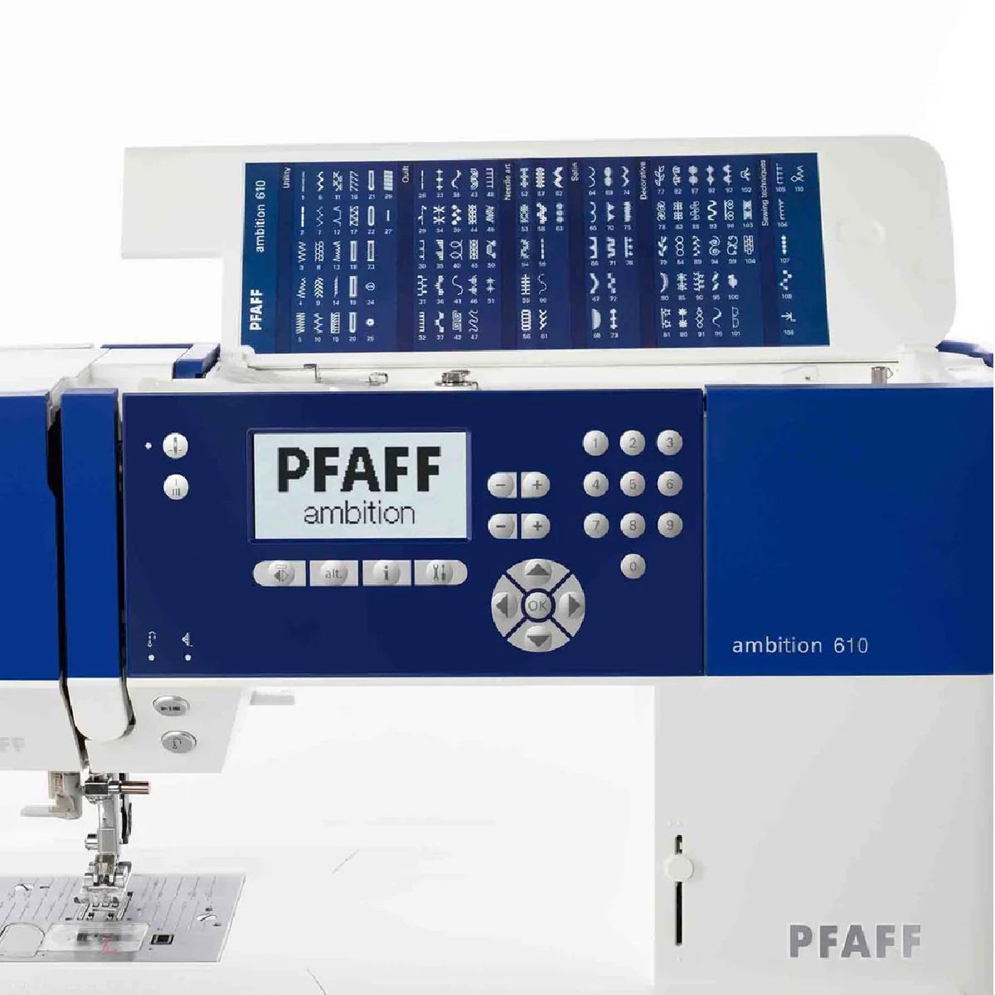 Voir la diapositive 2 : Pfaff Machine à coudre pfaff ambition 610