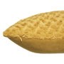 Voir la diapositive 3 : ATMOSPHERA Coussin Imitation Fourrure  Bouclée  45x45cm Ocre