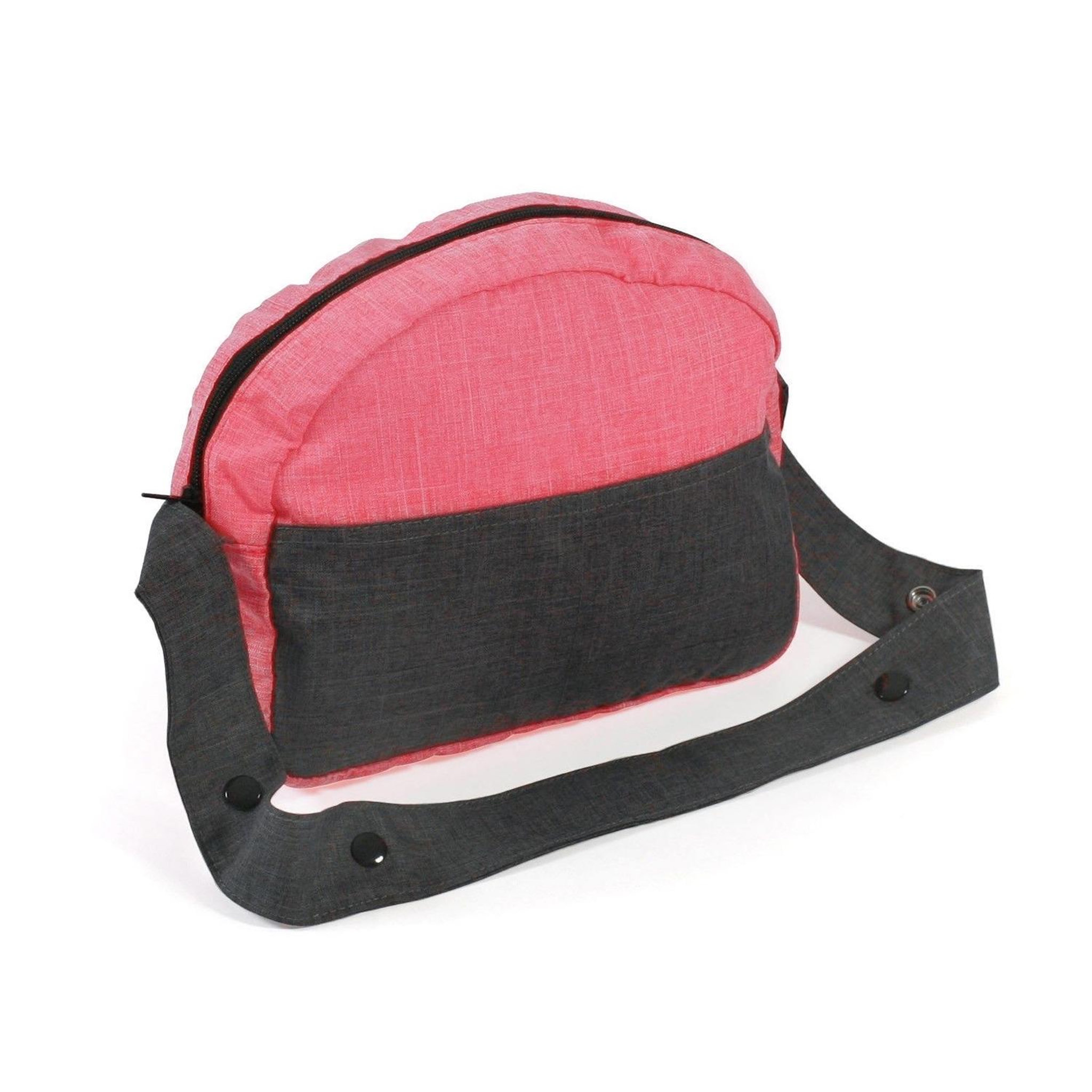 Voir la diapositive 2 : BAYER CHIC 2000 Sac à langer pour poussettes de poupées, Mélange anthracite - rose