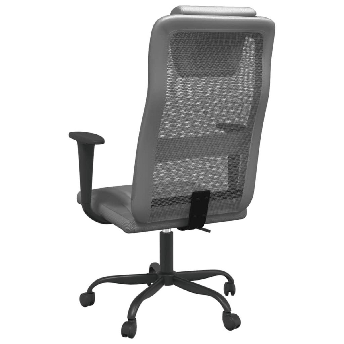 VIDAXL Chaise de bureau reglable en hauteur gris