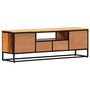 Voir la diapositive 2 : VIDAXL Meuble TV 120 x 30 x 40 cm Bois de recuperation massif et acier