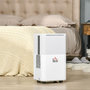 Voir la diapositive 2 : HOMCOM HOMCOM Déshumidificateur portable électrique silencieux 195W capacité max. réservoir 2L évacuation continue 10L/24H idéal pièces 12 m² max. blanc
