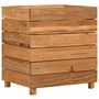 Voir la diapositive 2 : VIDAXL Lit sureleve 50x40x55 cm bois de teck recycle et acier