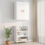 Voir la diapositive 3 : VIDAXL Armoire murale suspendue Blanc brillant 69,5x34x90 cm