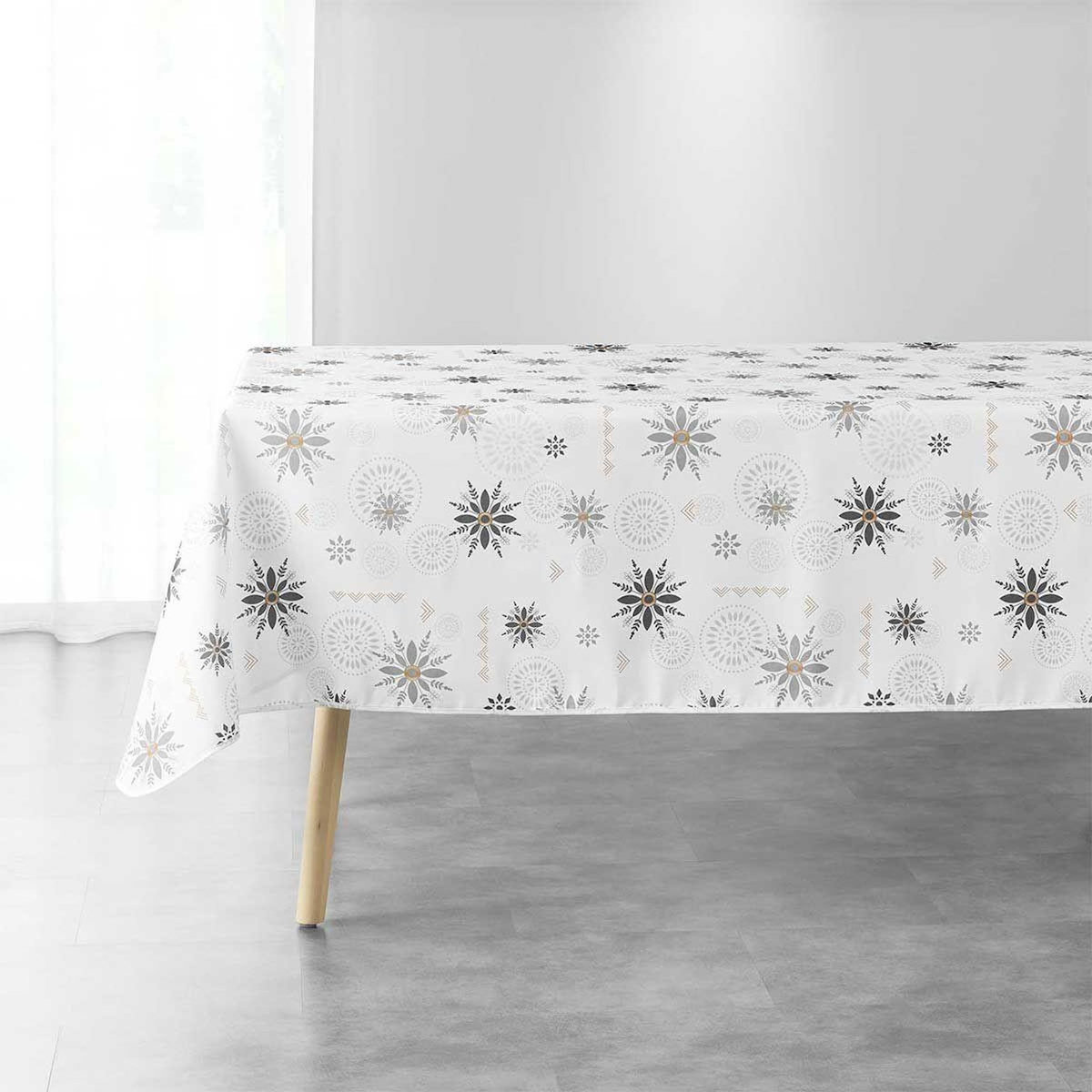 Paris Prix Nappe Imprimée  Enchante  150x300cm Blanc