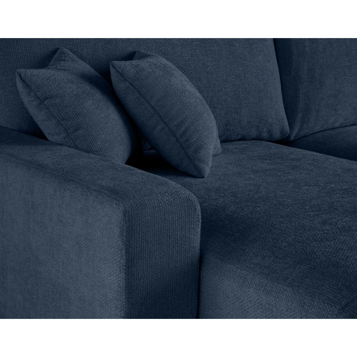 LISA DESIGN Pivoine - canapé panoramique en u - 7 places - convertible avec coffre - en velours texturé