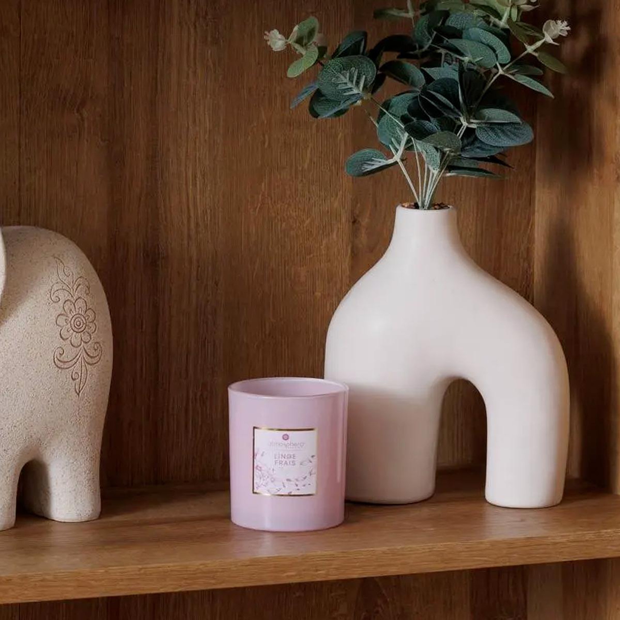 Voir la diapositive 2 : ATMOSPHERA Bougie parfumée  maël  190g linge frais