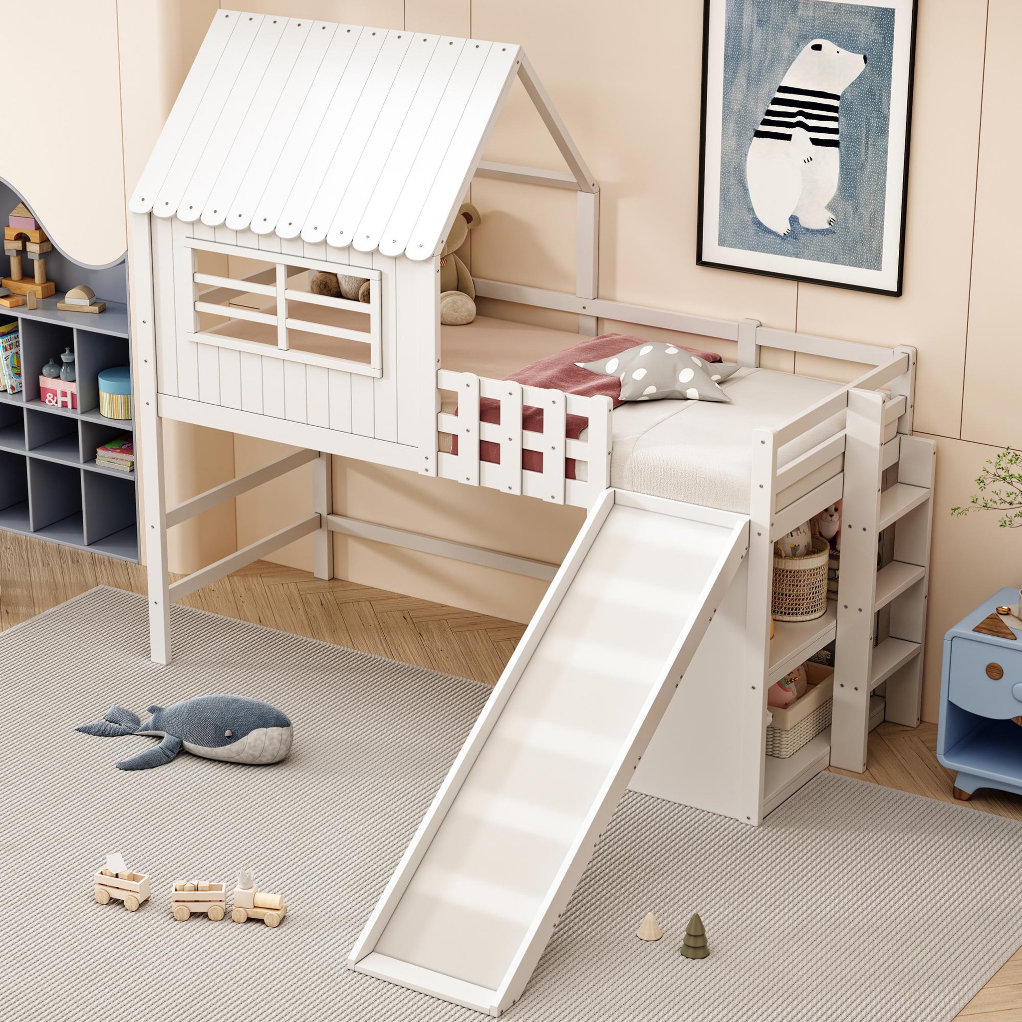 Voir la diapositive 5 : MERAX Lit mezzanine enfant