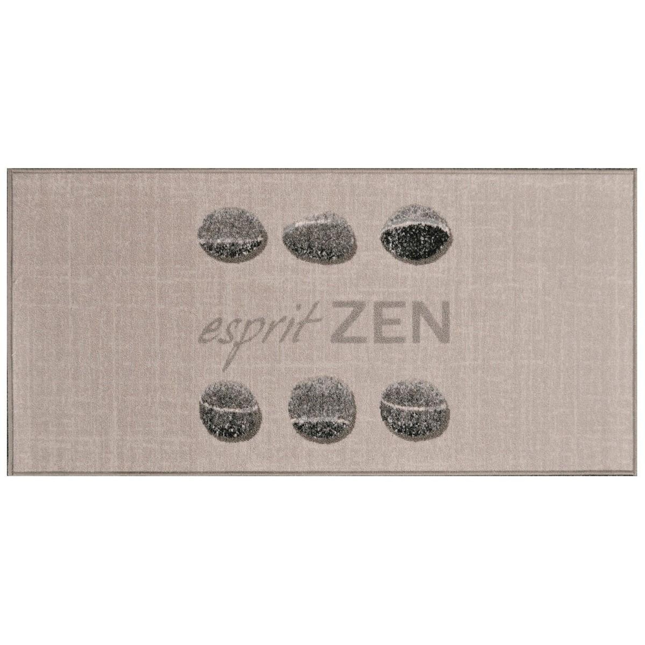 Douceur d'Intérieur Tapis galets  esprit zen  50x120cm beige