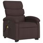 Voir la diapositive 4 : VIDAXL Fauteuil inclinable de massage electrique Marron fonce Tissu
