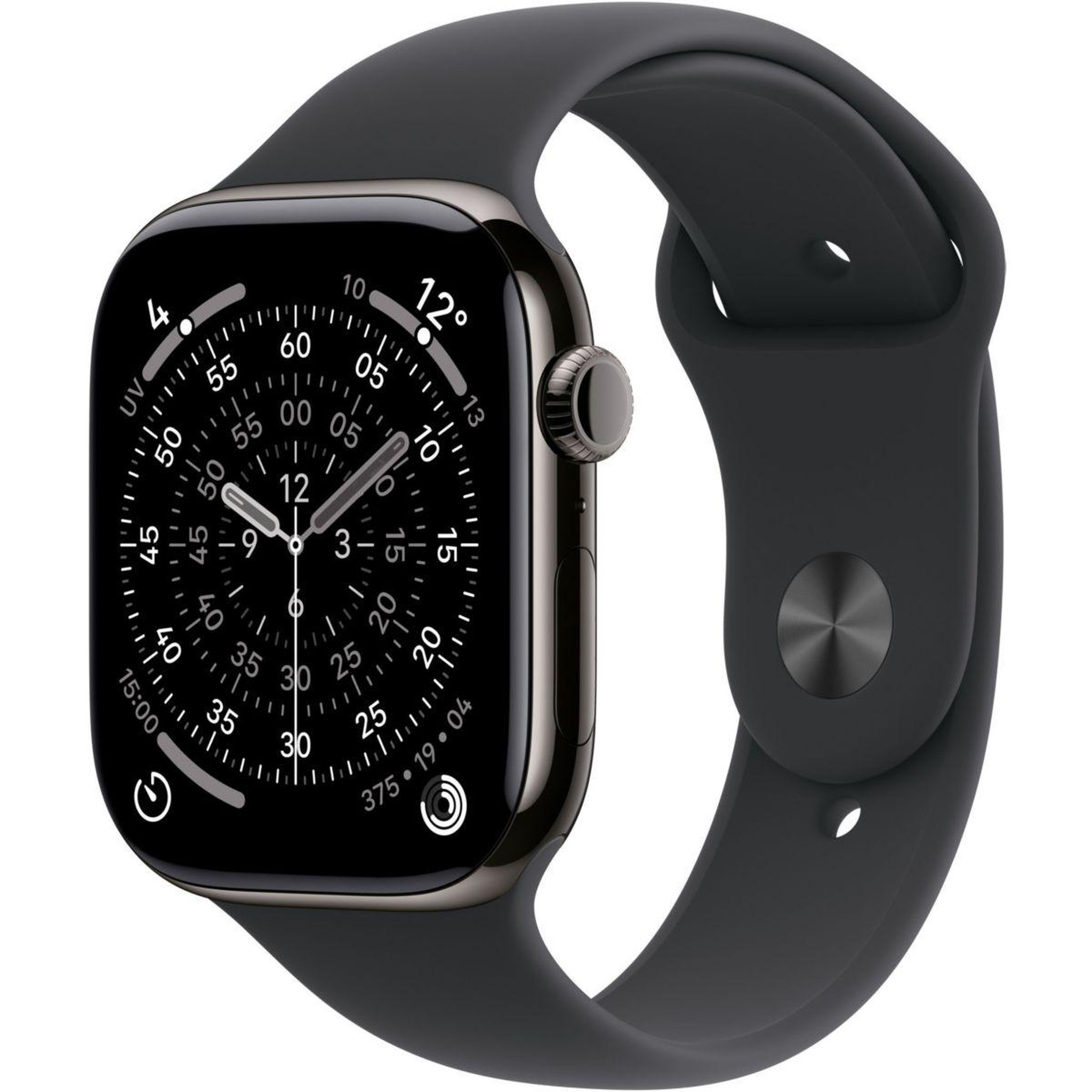 APPLE Montre connectée 42mm Tit Ardoise / Noir Serie 11 S/M Cellular