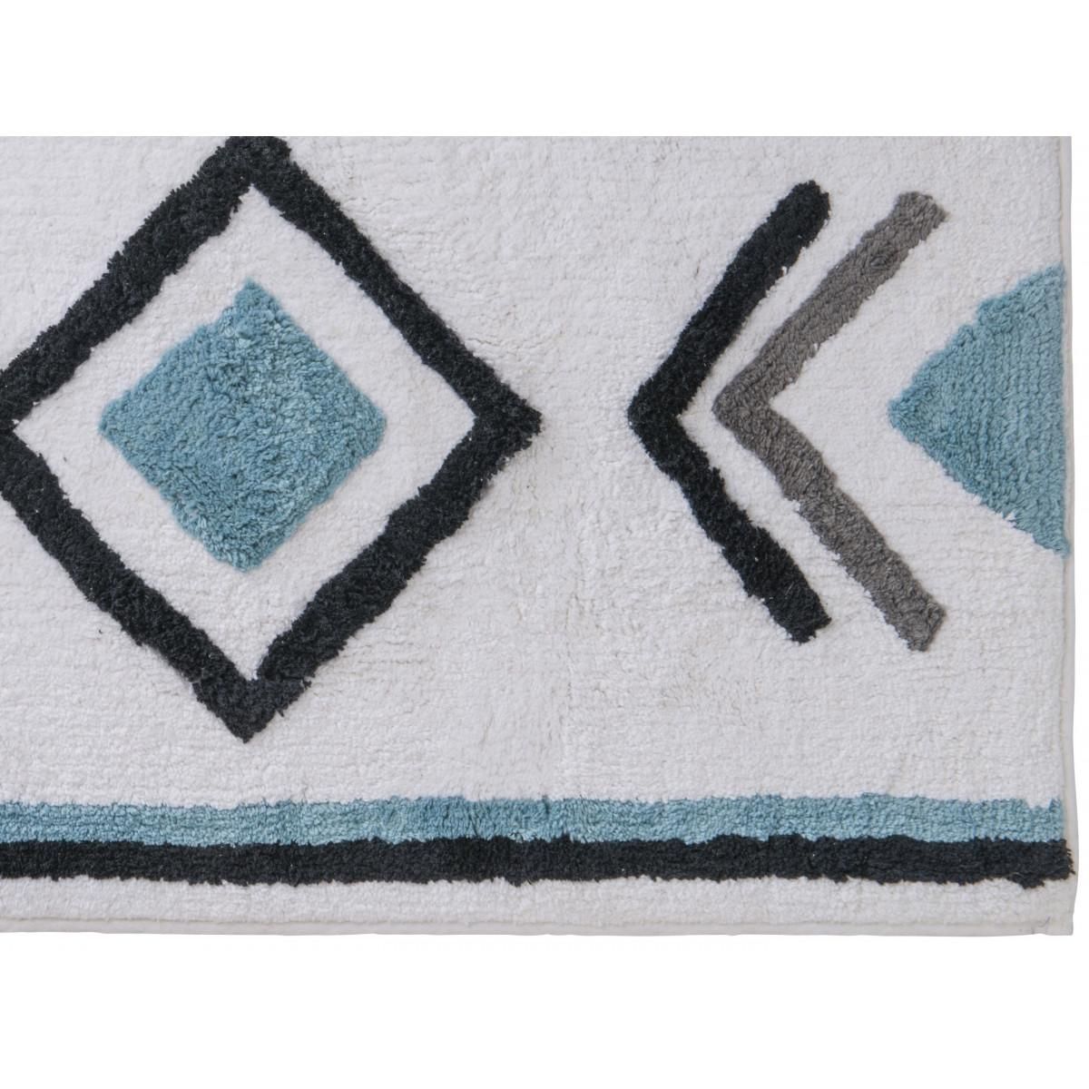 GUY LEVASSEUR Tapis déco ethnique en coton 50x80cm