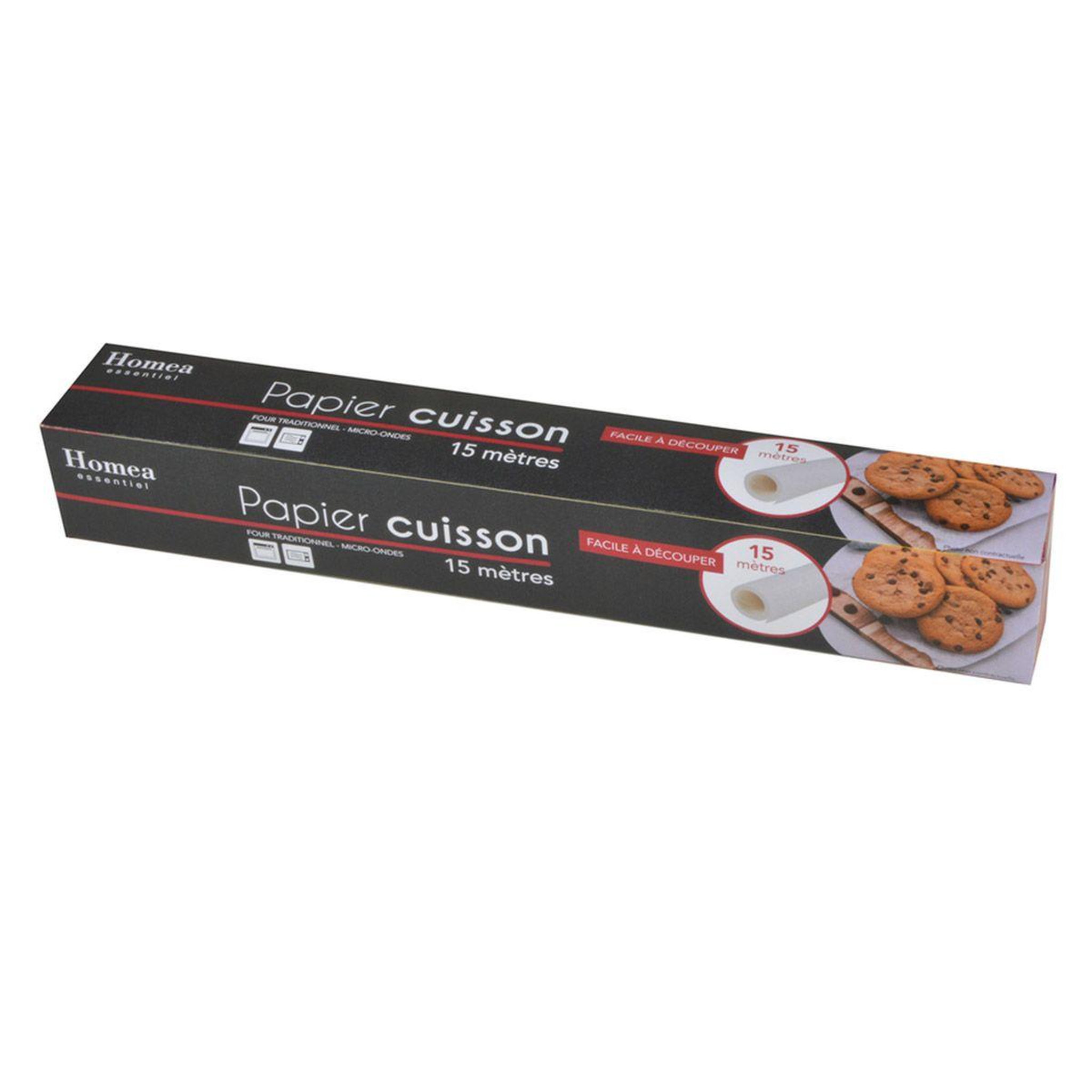 HOMEA Papier cuisson  facile à découper  15m beige