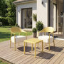 Voir la diapositive 2 : Habitat et Jardin Lot de 2 fauteuils de jardin en plastique  Céora  - Jaune